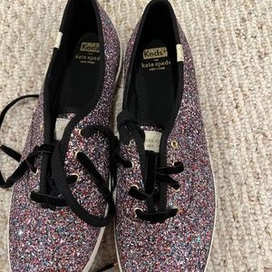 Kate Spade Sparkling Pink Sneakers - never worn